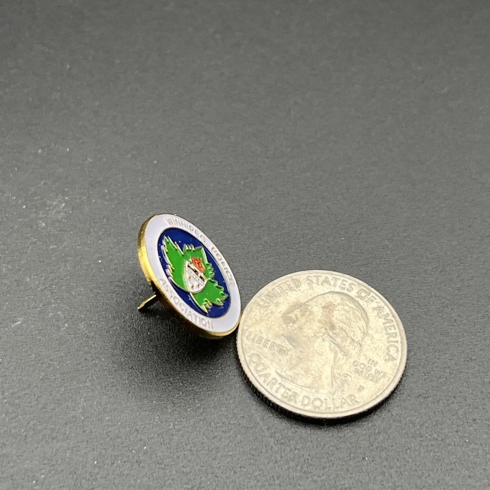 Winnipeg Police‎ Association Canada Coat Of Arms Lapel Hat Pin